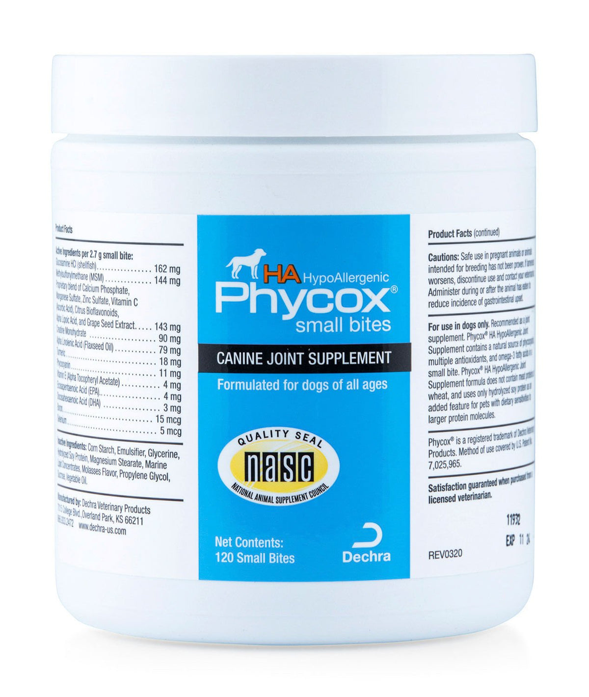 Phycox HA (Hypo-Allergenic) Dog Joint Supplement — Jeffers