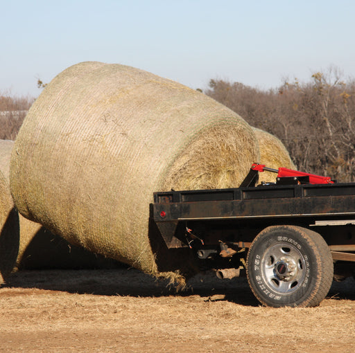 Hydraulic Double Spear Hay Bale Spike (GooseNeck) -   