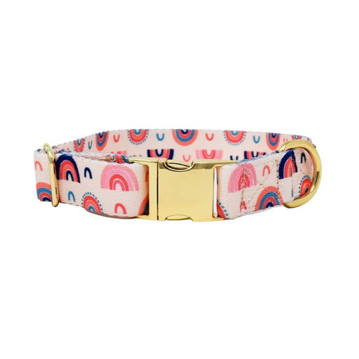 Pink Papyrus Clarke Collar, Rainbow - Jeffers - Dog Supplies > Dog Apparel > Dog Collars, Harnesses, & Leashes