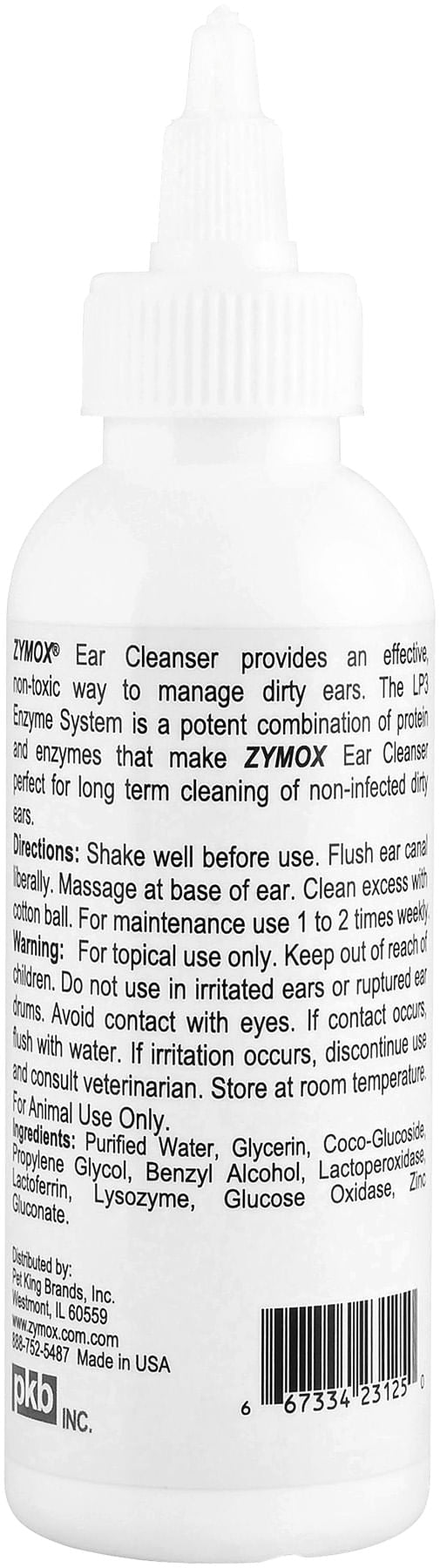 ZYMOX Ear Cleanser, 4 oz bottle -   