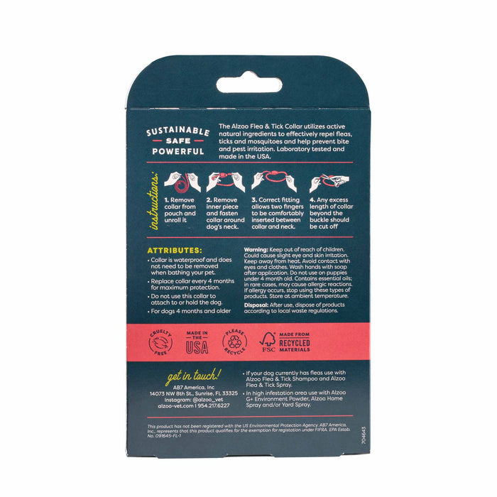 Plant - Based Flea & Tick Dog Collar - 7VWB - Large - 3