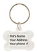 Plastic Bone I.D. Tag, Clear - Jeffers - Animal & Pet Supplies > Pet ID Tags