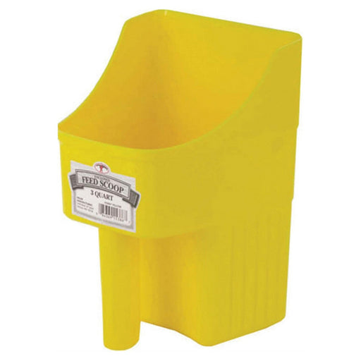 Plastic Enclosed Feed Scoop, 3 Quart - M31CH - Yellow - 3 qt - 2