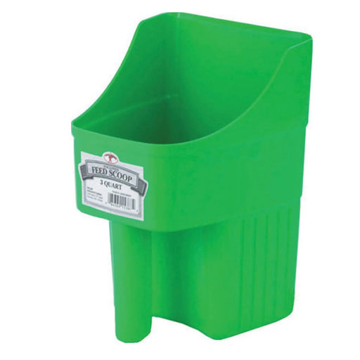 Plastic Enclosed Feed Scoop, 3 Quart - M31CL - Lime Green - 3 qt - 5