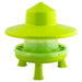 Plastic Poultry Feeder 4 kg with Anti - Waste Ring, Legs & Rain Hat - GAUEJ - Green Lemon - 4 kg - 1