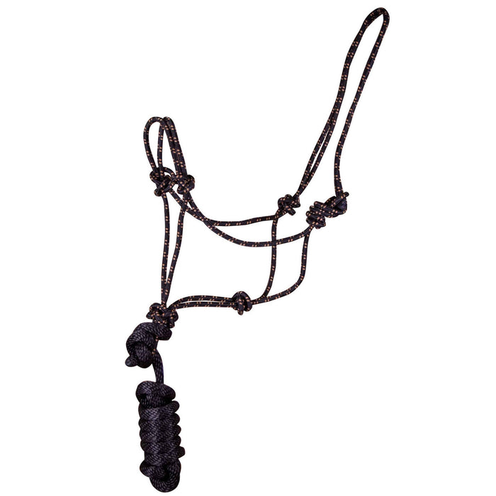 Poly Braided Rope Horse Halter with Lead - Jeffers - Horse Supplies > Horse Tack > Horse Halters