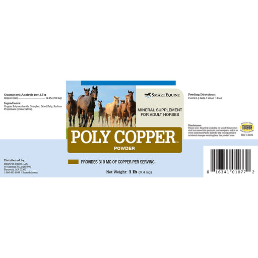 Poly Copper, Mineral Supplement for Horses, Powder - SMABN - 1 lb - 2
