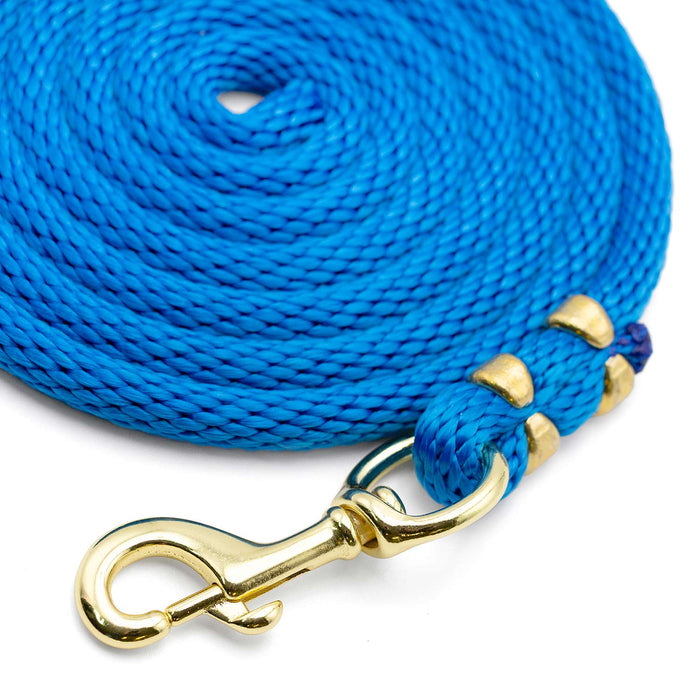 Poly Lead Rope with Bolt Snap, 10'L - BYA3 - Royal Blue - 2