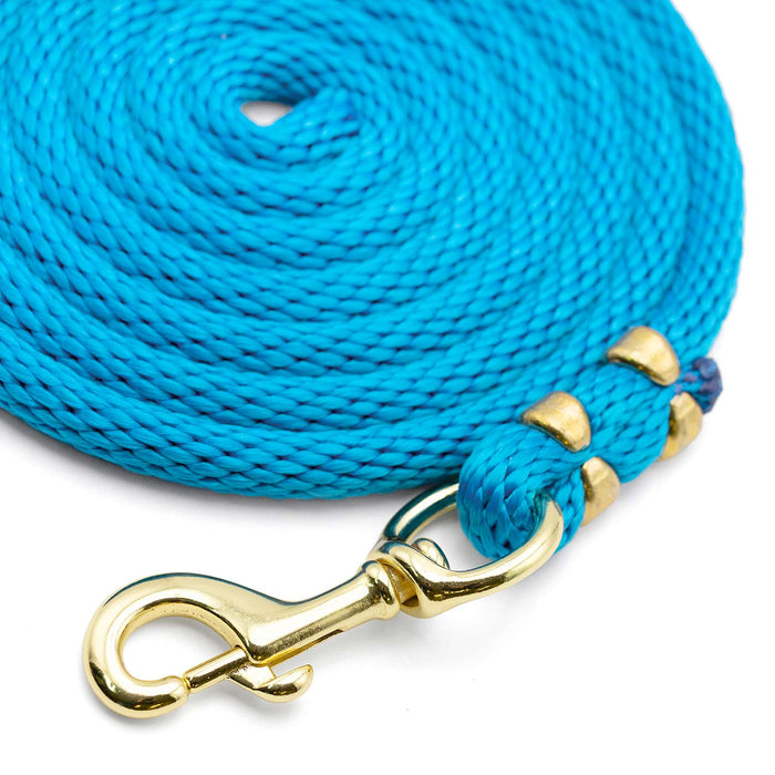 Poly Lead Rope with Bolt Snap, 10'L - BYA6 - Turquoise - 10