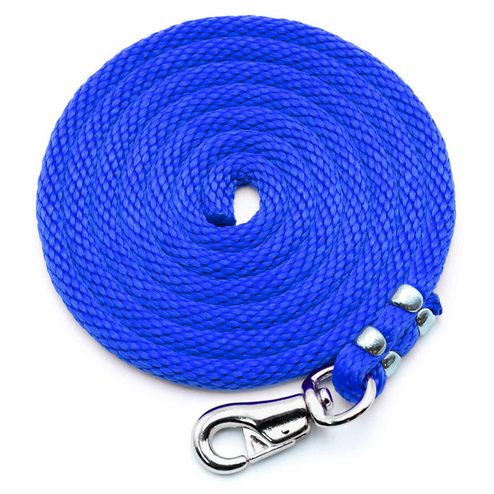 Poly Lead Rope with Bull Snap - BYC3 - Royal Blue - 3