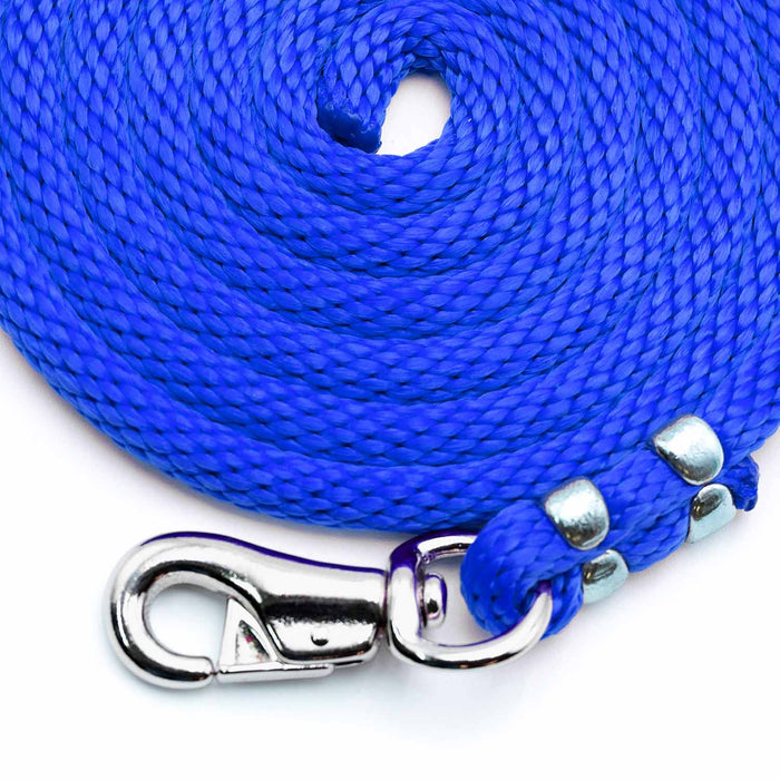 Poly Lead Rope with Bull Snap - BYC3 - Royal Blue - 4