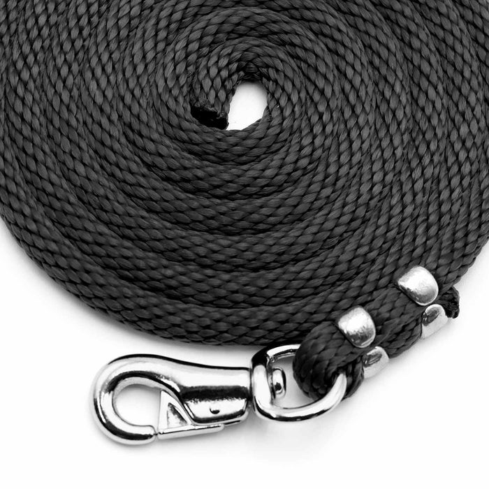 Poly Lead Rope with Bull Snap - BYC5 - Black - 7