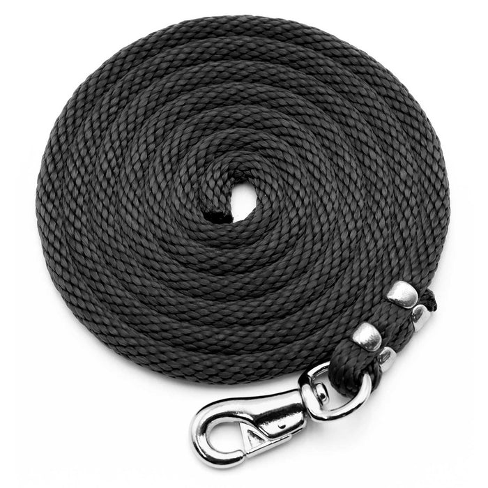 Poly Lead Rope with Bull Snap - BYC5 - Black - 8