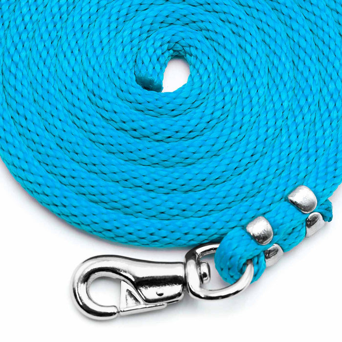 Poly Lead Rope with Bull Snap - BYC6 - Turquoise - 9