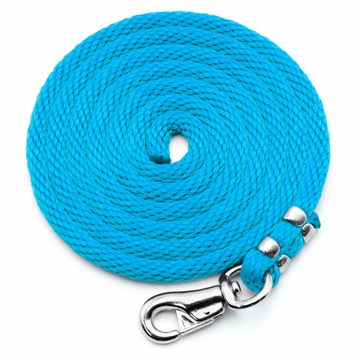Poly Lead Rope with Bull Snap - BYC6 - Turquoise - 8