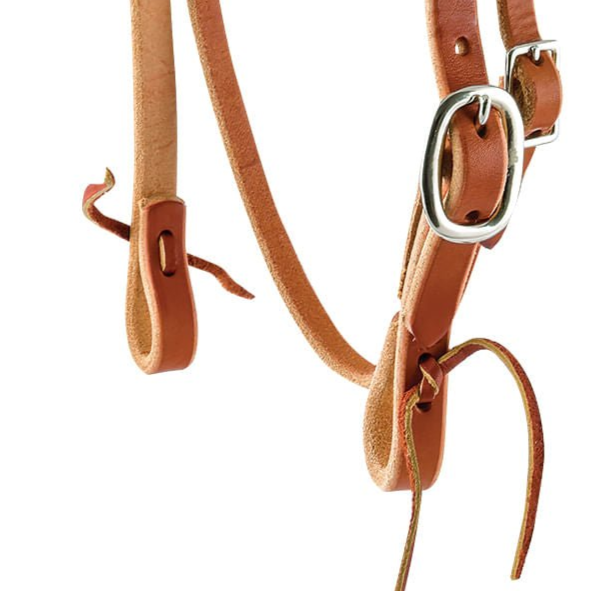 Berlin Leather Harness Leather Browband Headstall for Ponies