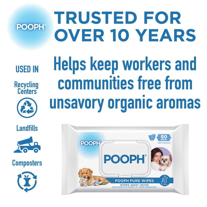 Pooph Pet Wipes Pack, 50 ct - PH2F - 50 ct - 6
