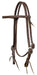 Poplar Head Premium Doubled & Stitched Oiled Harness Browband Headstall - Jeffers - Horse Supplies > Horse Tack > Bridles & Headstalls