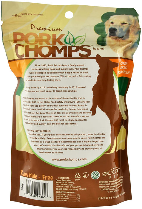 Pork Chomps Twists, Roasted Chicken - Jeffers - Dog Supplies > Dog Treats