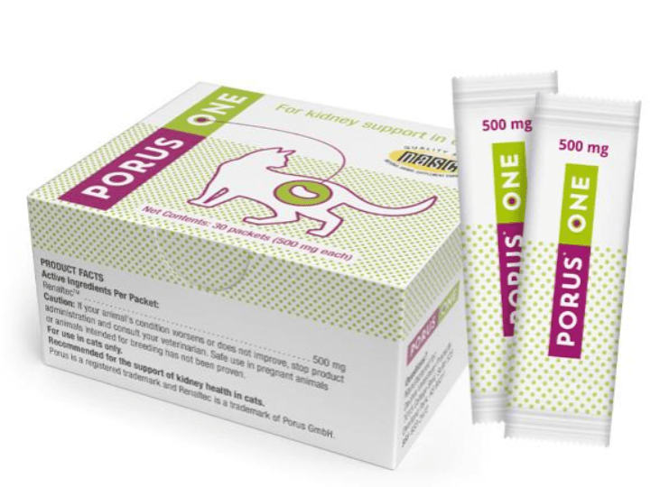 Porus One for Kidney Support in Cats, 500mg, 30 ct - 015DEC-17033 - 30ct - 1
