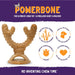 Powerbone Antler Dog Chew Toy for Power Chewers, 5.5'' - 022TPB-1279 - Meaty - 2