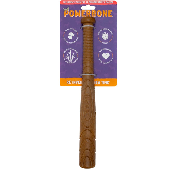 Powerbone Baseball Bat Dog Chew Toy for Power Chewers, 12" - 022TPB-1349 - Meaty - 1