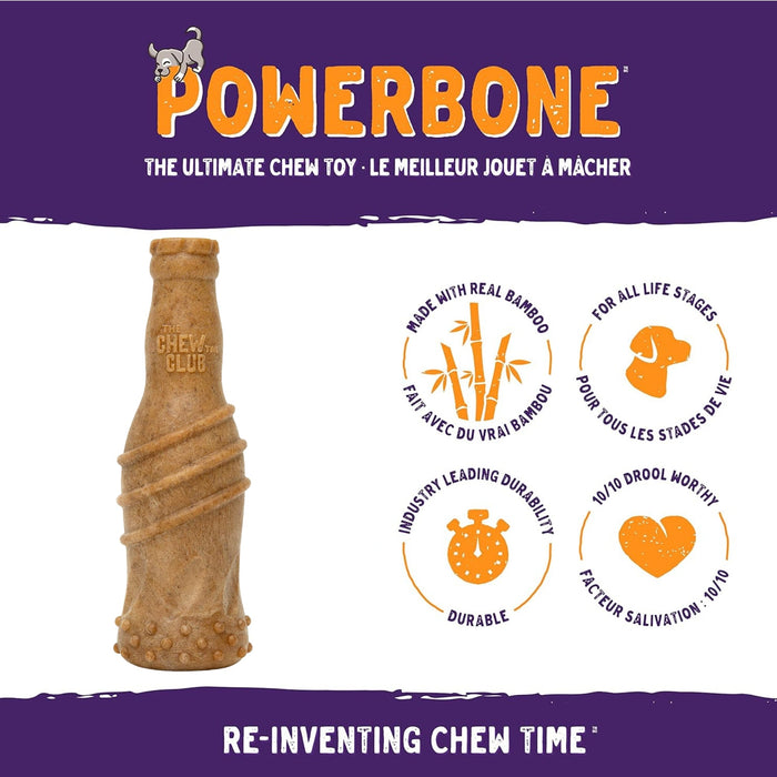 Powerbone Bottle Dog Chew Toy for Power Chewers, 6.5'' - 022TPB-1346 - Meaty - 3