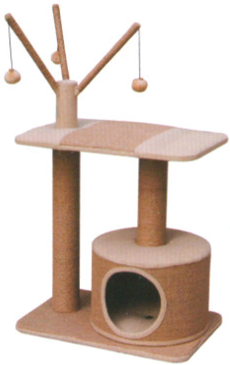 Jute Cat Playhouse, each -   