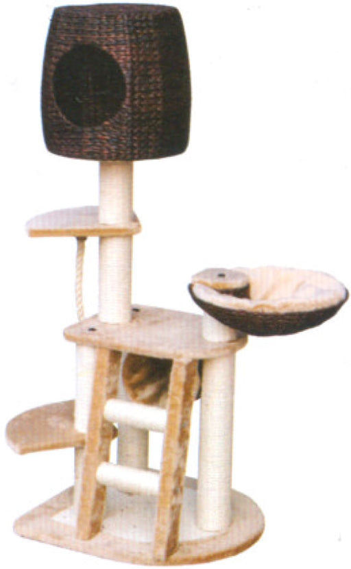 Multi-Level Cat Tree w/ Condo, Ladder & Sisal Post, each -   