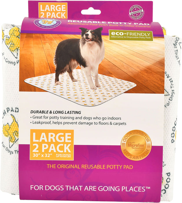 PoochPad - The Original Reusable Potty Pad - 2 pack Large Original PoochPads  