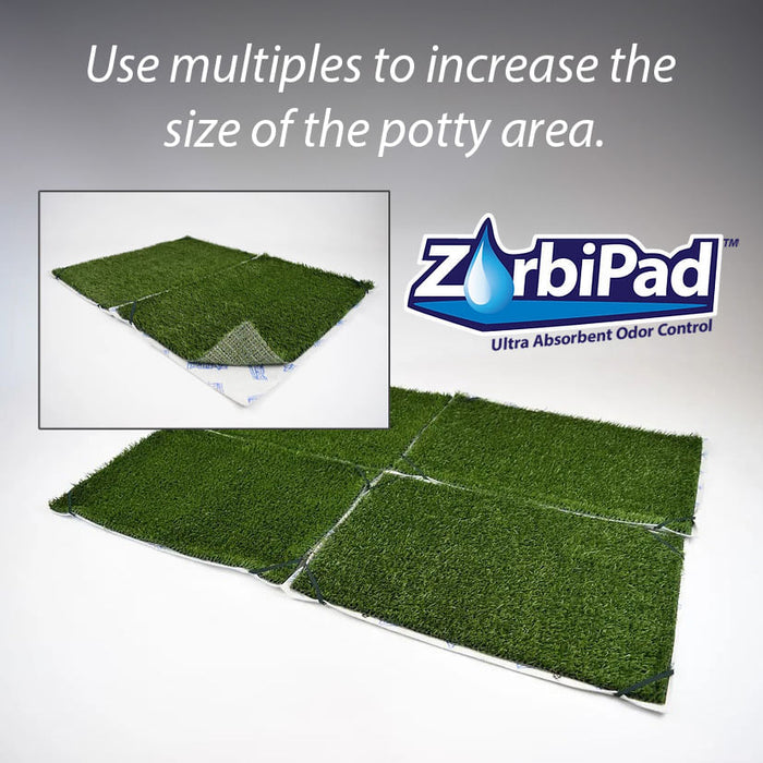 Indoor Dog Potty, 16" x 24" (Pad & Grass Only) - 16" x 24" Box 