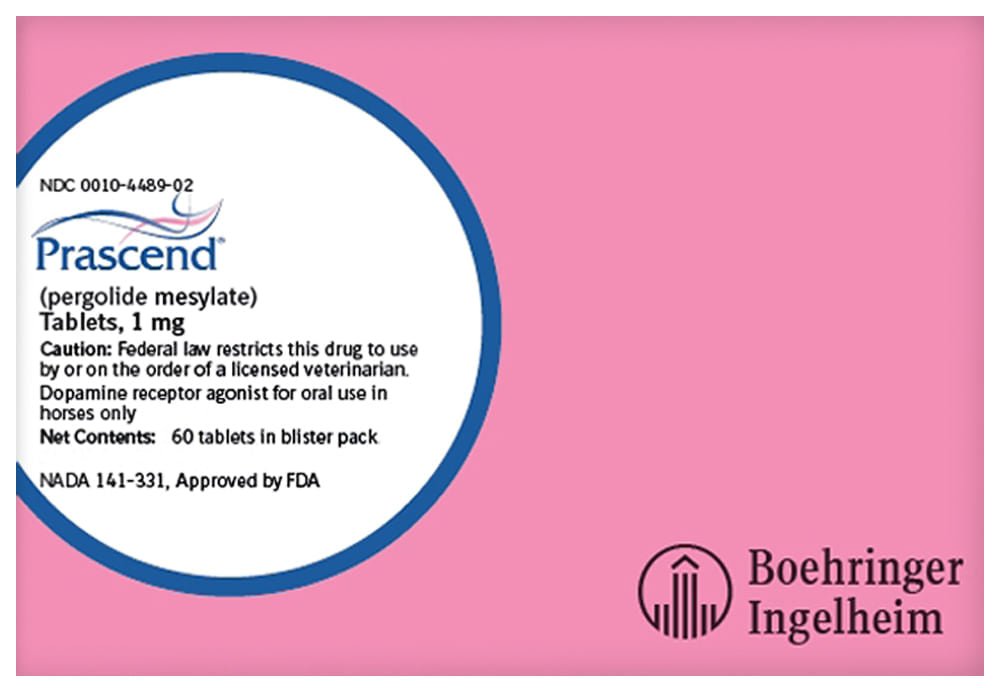 Prascend Label Prascend for Horses, 1 mg Tablet — Jeffers