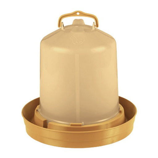 Premium 8 L Chicken Waterer with Plug – Durable Plastic Poultry Drinker - GAUEH - Gold - 8 Liter - 2
