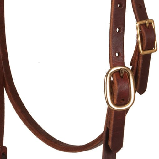 Oxbow Tack Premium Harness Leather Pre-Oiled Browband Headstall