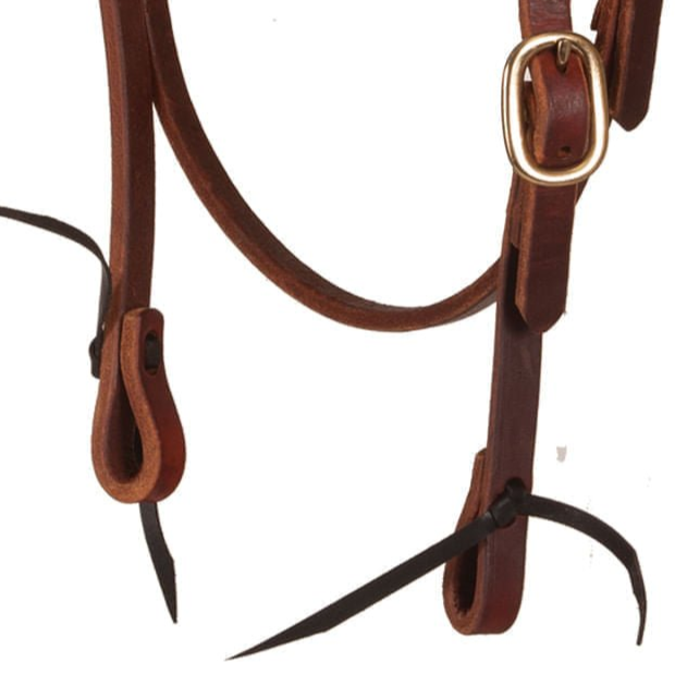 Oxbow Tack Premium Harness Leather Pre-Oiled Browband Headstall