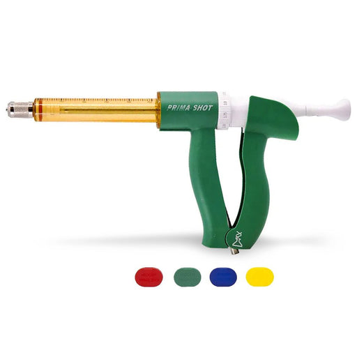 Prima Shot Repeater Syringe – Adjustable Livestock Dosing Syringe - 377210 - 25 cc Repeater Syringe - 6