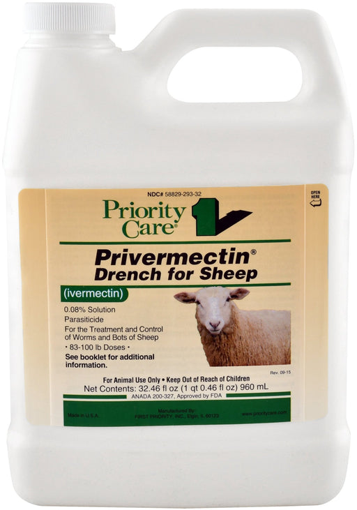 Privermectin Sheep Drench Wormer - Jeffers - Animal Health & Wellness > Medicine