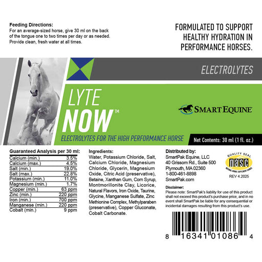 Pro Formula Labs Lyte Now Electrolyte Paste Horse Supplement - SMABF - 30 cc - 2