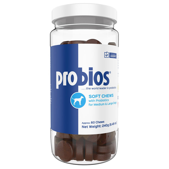 Probios Canine Soft Chews with Probiotics - PNAC - Medium - Large - 60 count - 4