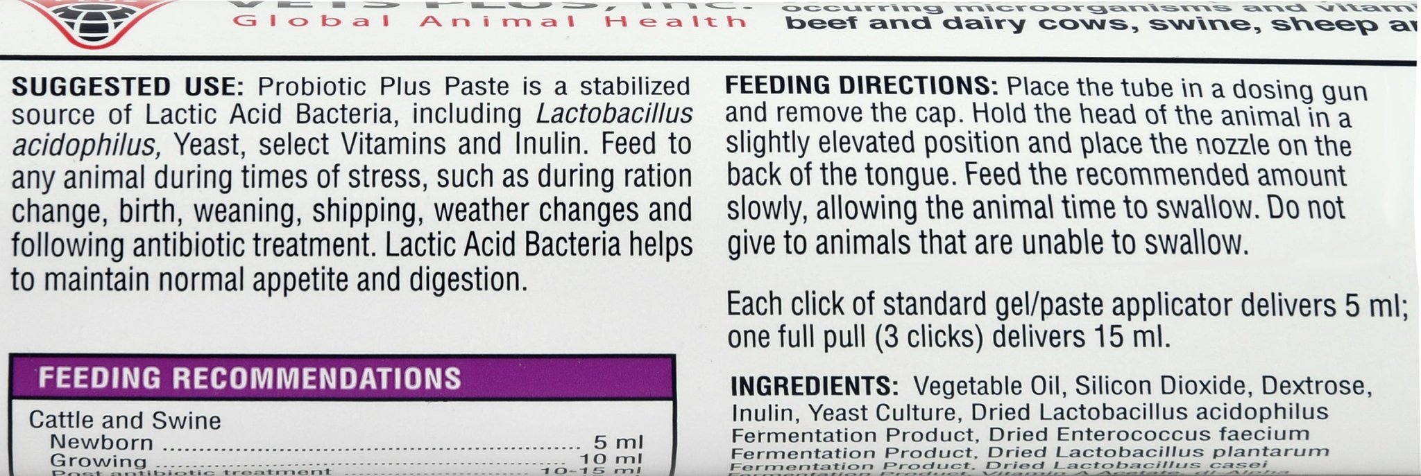 Probiotic Plus Paste - VPP5 - 300 cc - 8