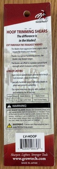 Professional Red Hoof Trimming Shears for Horses, Goats & Livestock, 7" - GROA3 - Red - 7" - 3