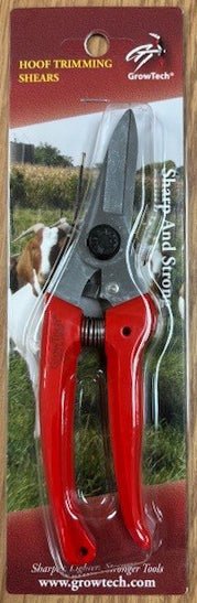 Professional Red Hoof Trimming Shears for Horses, Goats & Livestock, 7" - GROA3 - Red - 7" - 2