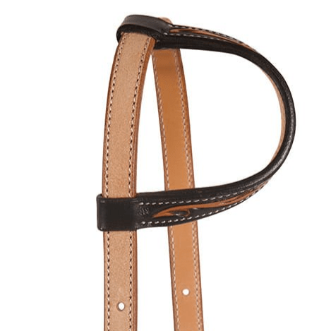 Professional's Choice Black Floral Roughout One Ear Headstall - PL14LR - Horse - 3