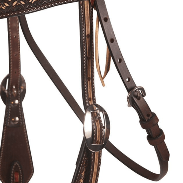 Professional's Choice Chocolate Confection Browband Headstall - PL14M4 - Horse - 3