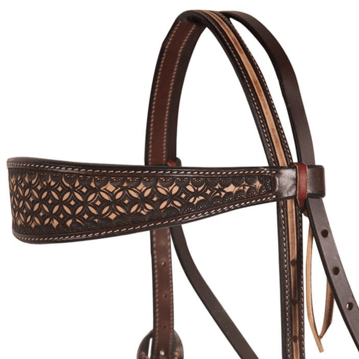 Professional's Choice Chocolate Confection Browband Headstall - PL14M4 - Horse - 2