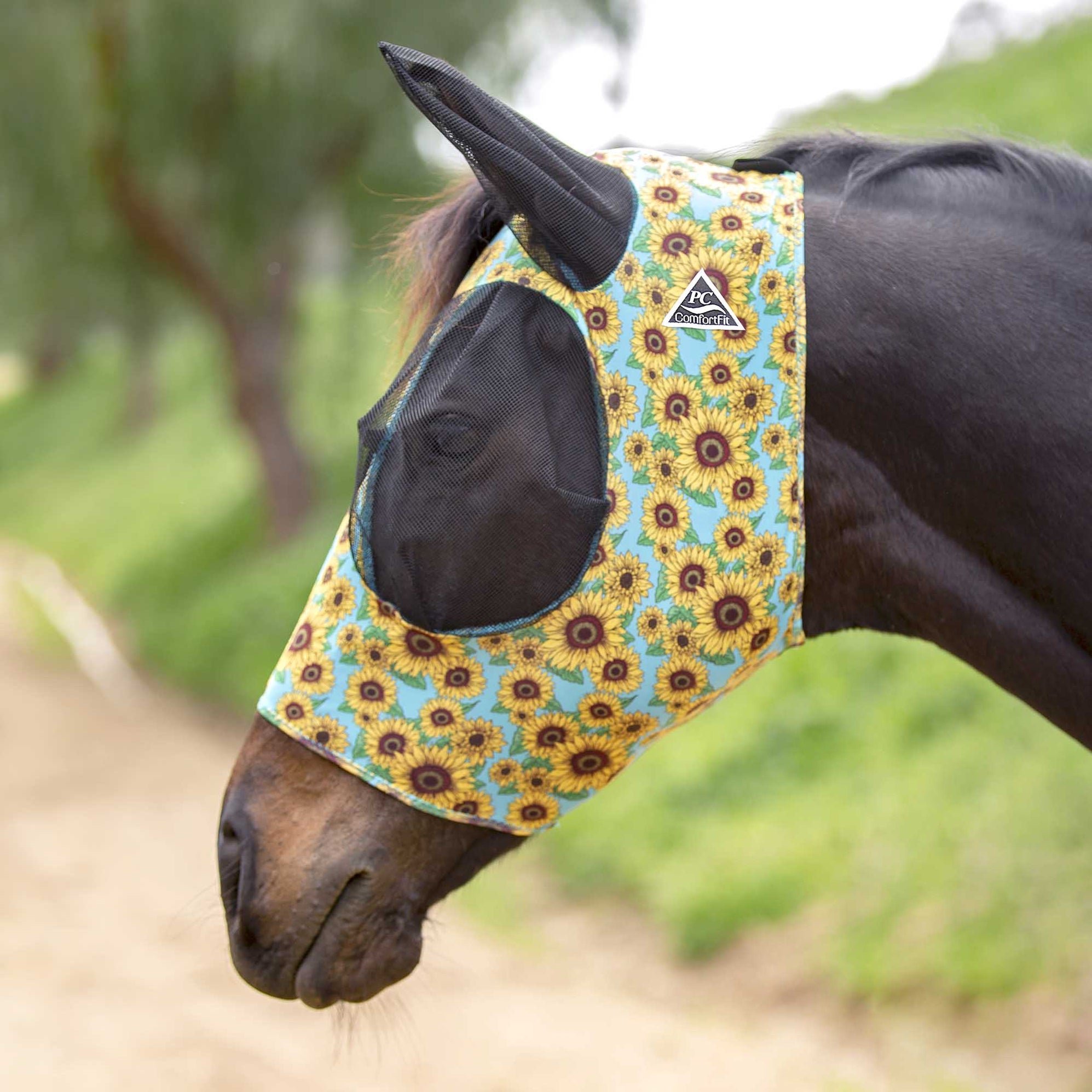 T TEKE Fine Mesh Horse Fly Mask w/No Ears, UV Lebanon T TEKE Fine Mesh Horse Fly Mask w/No Ears, UV Lebanon