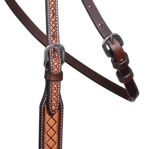 Professional's Choice Crosshatch Browband Headstall - PL14GM - 3