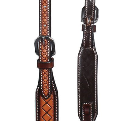 Professional's Choice Crosshatch One Ear Headstall, Brown