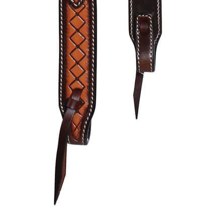 Professional's Choice Crosshatch One Ear Headstall, Brown