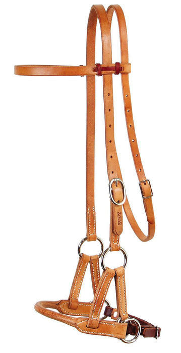 Professional's Choice Schutz Round Leather Nose Side Pull - Jeffers - Horse Supplies > Horse Tack > Bridles & Headstalls